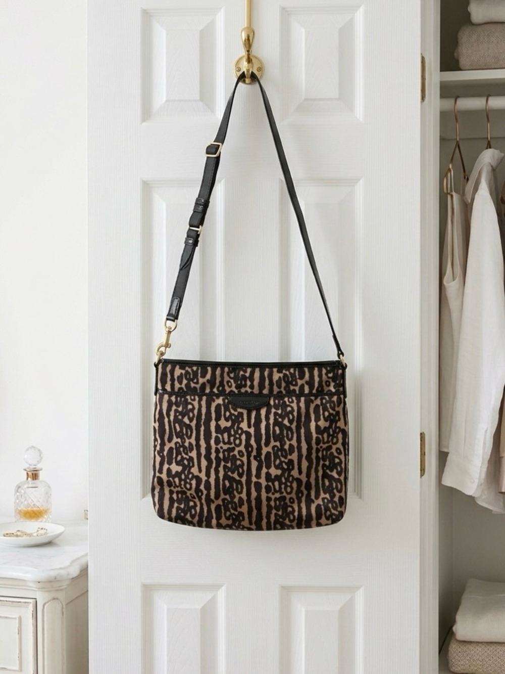 Vintage Coach Leopard Crossbody Purse